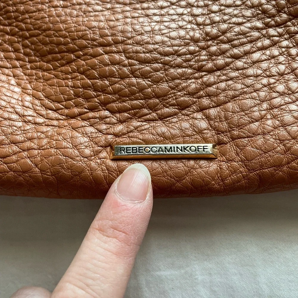 Rebecca Minkoff Clarke Leather Fringe Hobo Bag Cognac Brown Western Rodeo‎ Boho